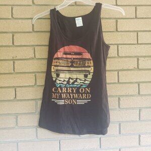 Ladies "Carry On My Wayward Son" Tank Top Small